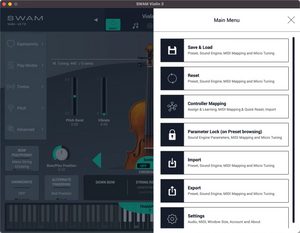 Audio Modeling SWAM Violin