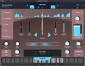 Audio Modeling SWAM Flutes