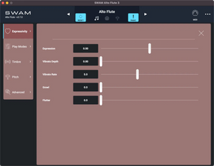 Audio Modeling SWAM Flutes