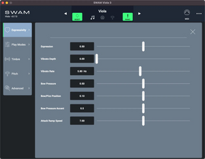 Audio Modeling SWAM Viola