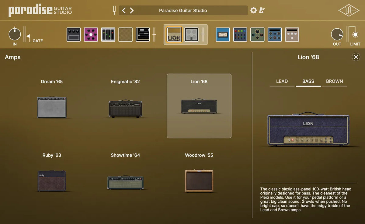 Universal Audio Paradise Guitar Studio