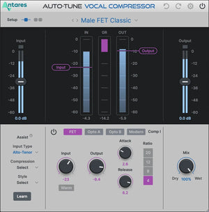 Antares AutoTune Vocal Compressor