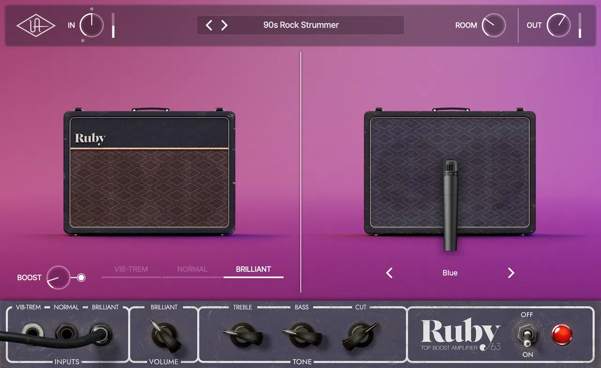 Universal Audio UAD Ruby '63 Top Boost Amplifier