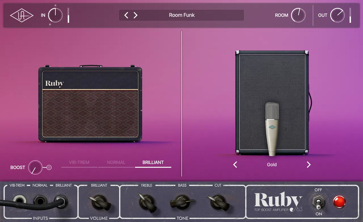 Universal Audio UAD Ruby '63 Top Boost Amplifier