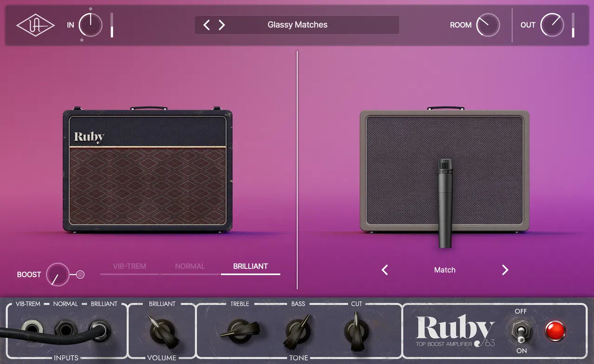 Universal Audio UAD Ruby '63 Top Boost Amplifier