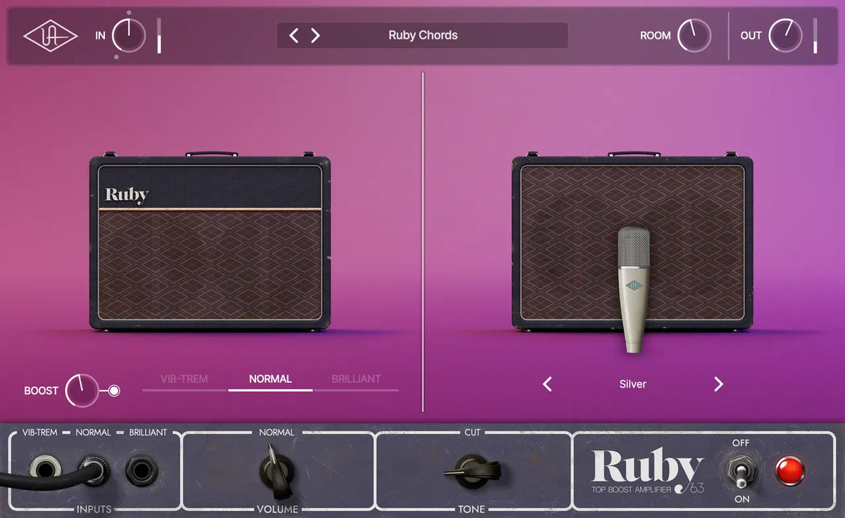 Universal Audio UAD Ruby '63 Top Boost Amplifier