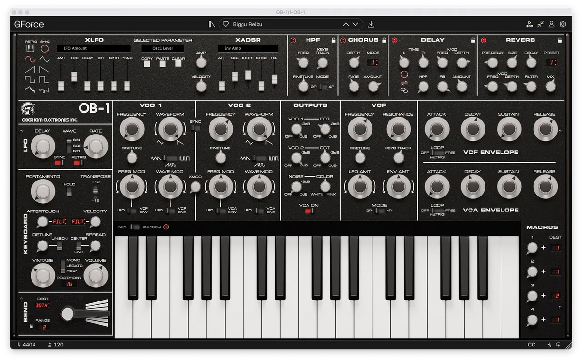 GForce Oberheim OB-1