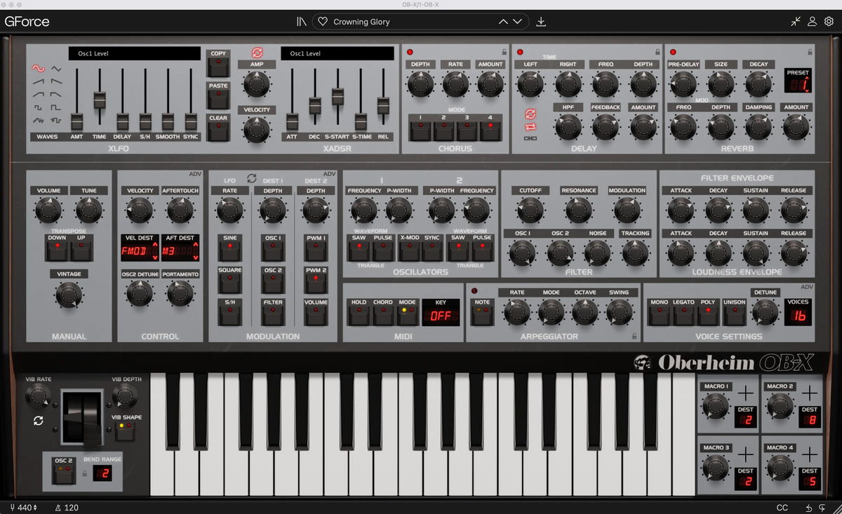 GForce Oberheim OB-X
