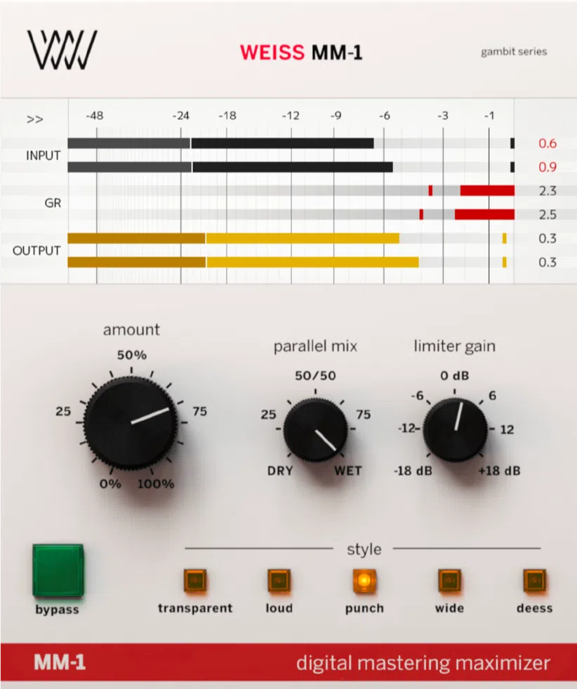 Softube Weiss MM-1 Mastering Maximizer