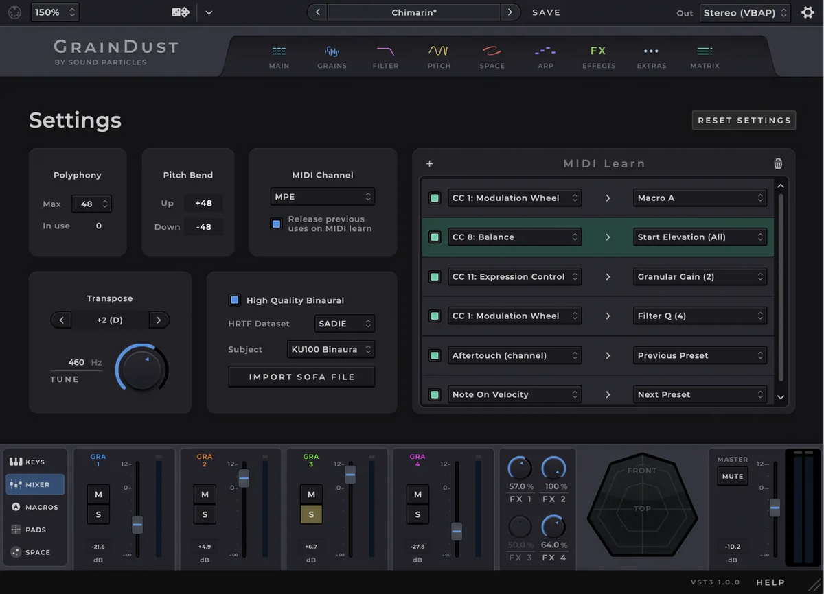 Sound Particles GrainDust