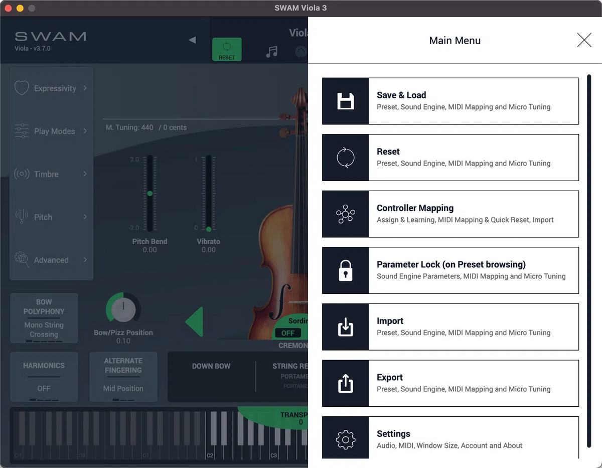 Audio Modeling SWAM Viola Upgrade