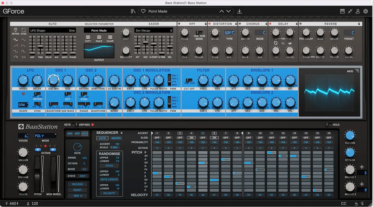GForce Novation Bass Station