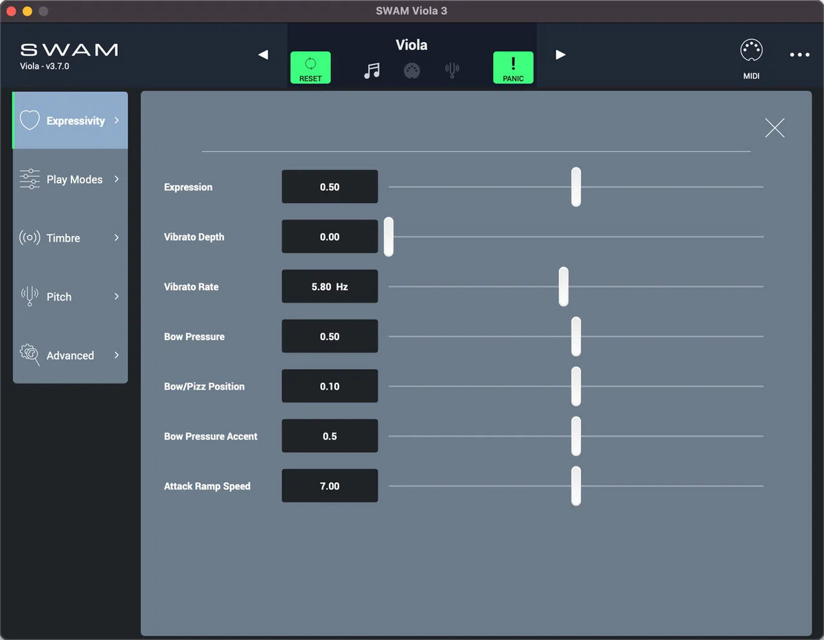 Audio Modeling SWAM Viola Upgrade
