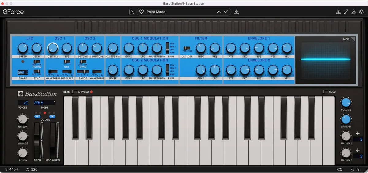 GForce Novation Bass Station