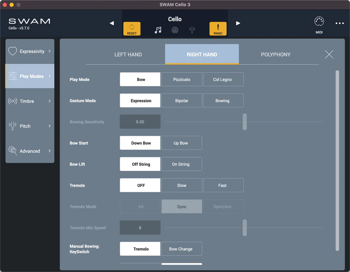 Audio Modeling SWAM Cello Upgrade