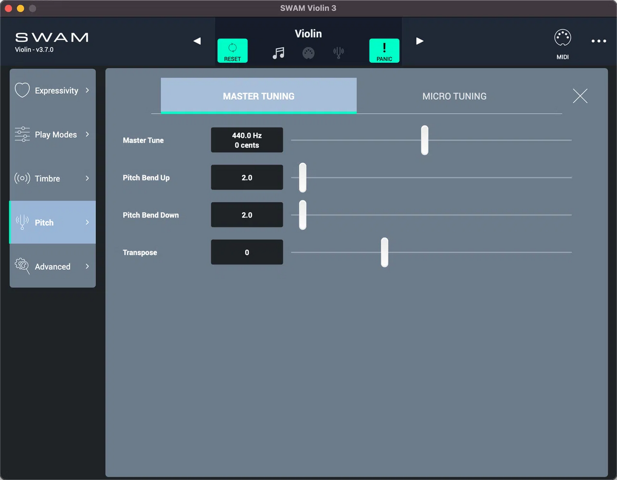 Audio Modeling SWAM Violin Upgrade