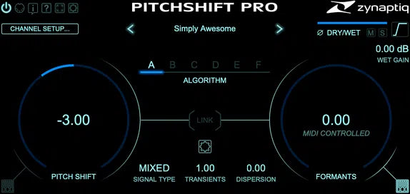 Zynaptiq PITCHSHIFT PRO