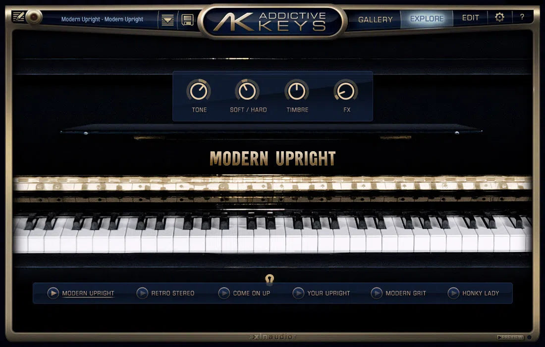 XLN Audio Addictive Keys: Modern Upright