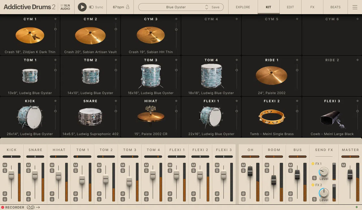 XLN Audio Addictive Drums 2: Classic Rock Collection