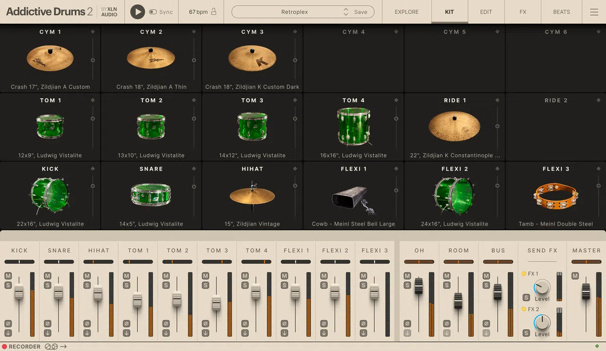 XLN Audio Addictive Drums 2: Classic Rock Collection