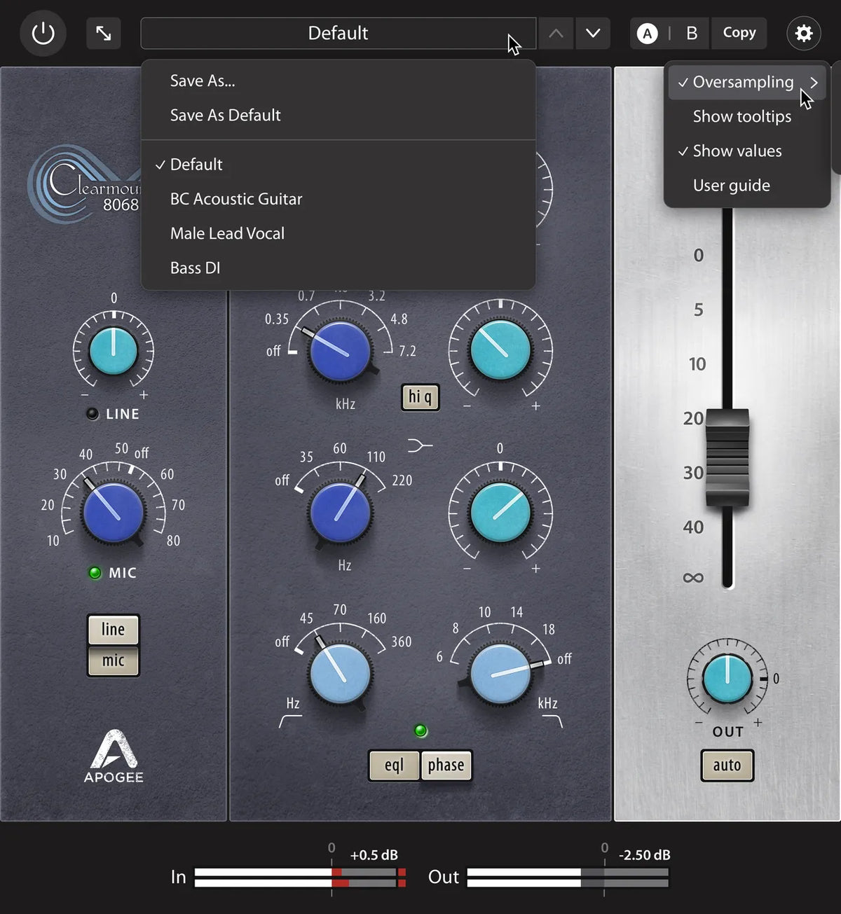 Apogee Clearmountain’s 8068