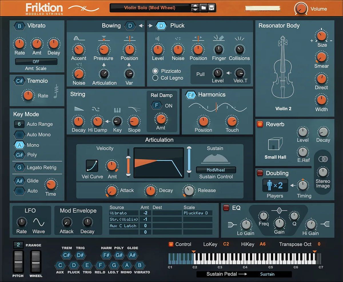 Reason Studios Friktion Modeled Strings