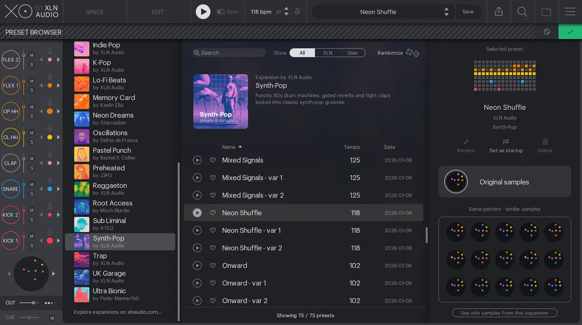 XLN Audio XO Expansion: Synth-Pop