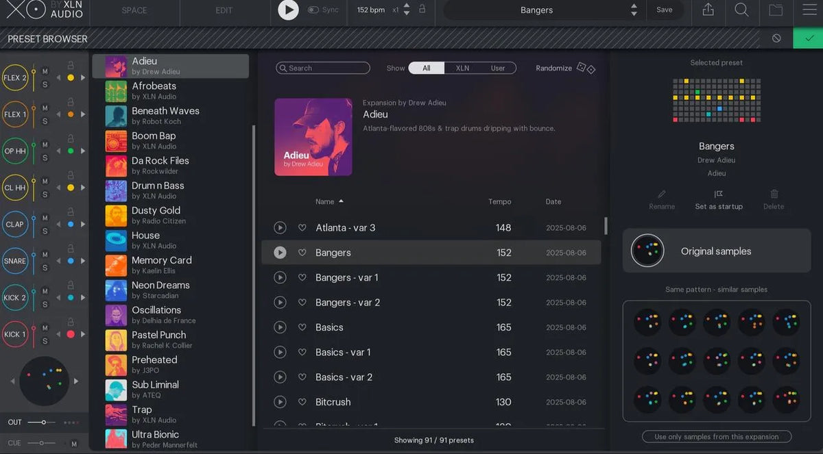 XLN Audio XO Expansion: Adieu by Drew Adieu