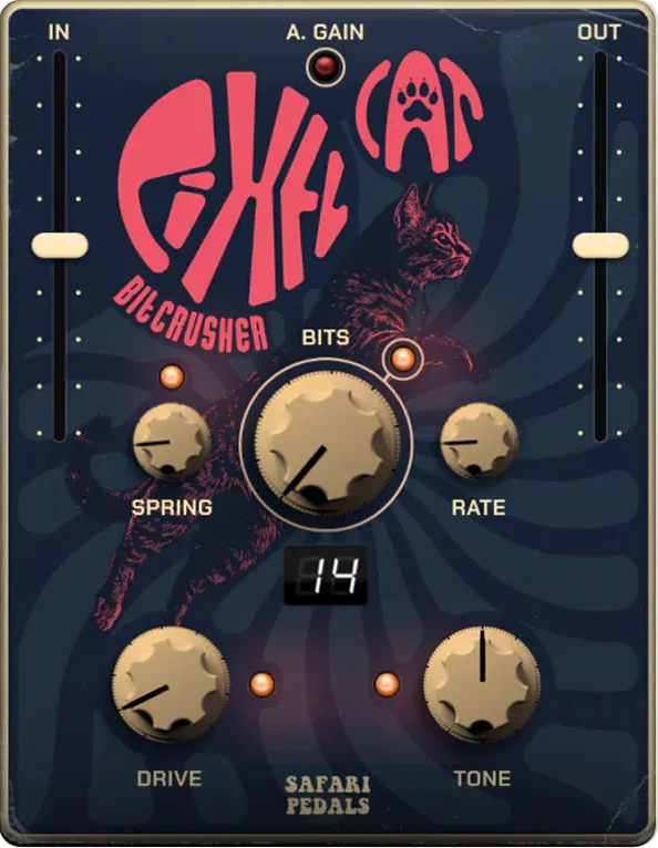 Safari Pedals Pixel Cat