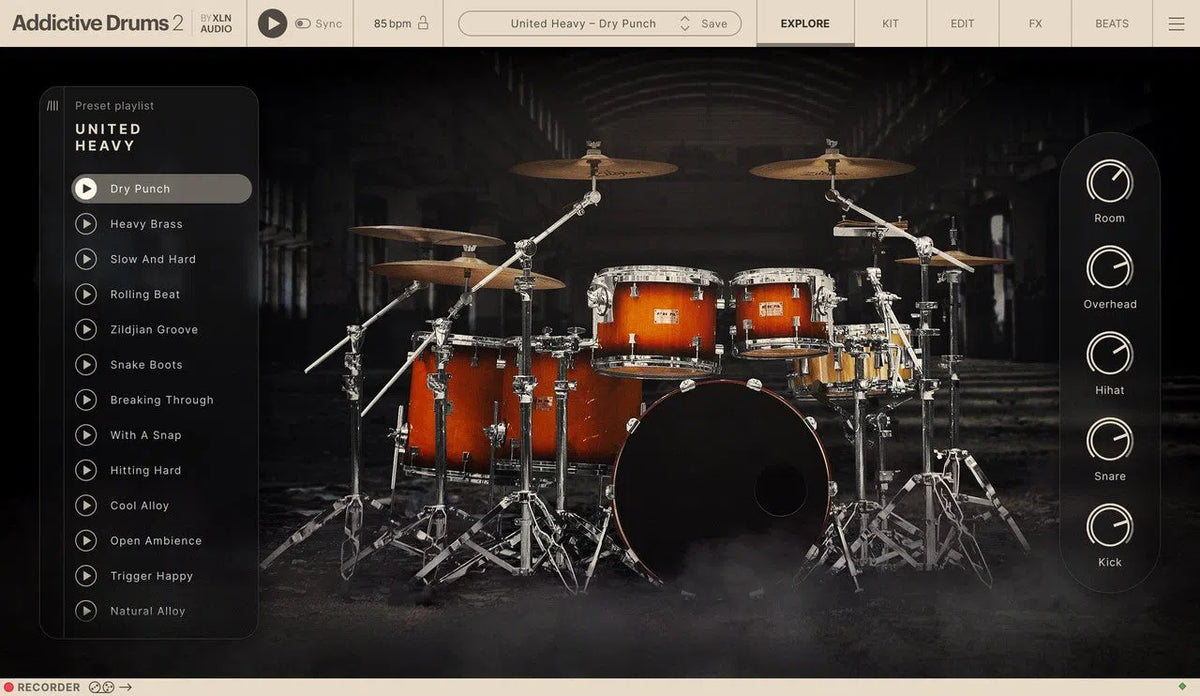 XLN Audio Addictive Drums 2: Heavy Rock Collection