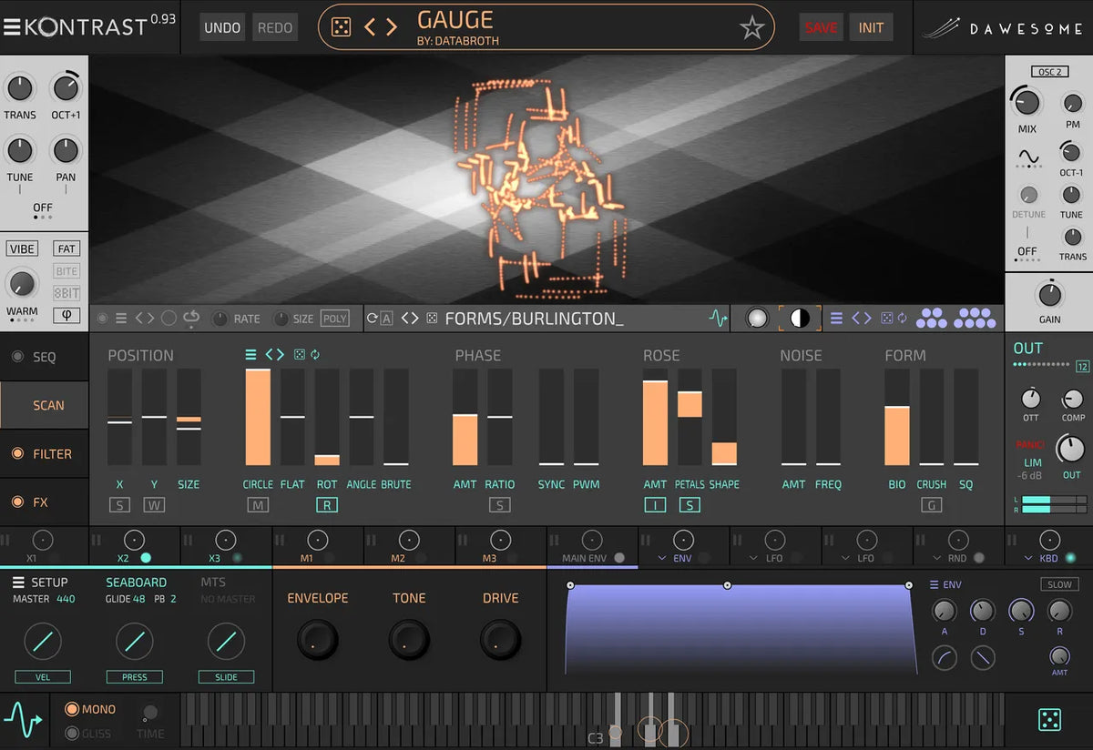 Tracktion Dawesome Kontrast