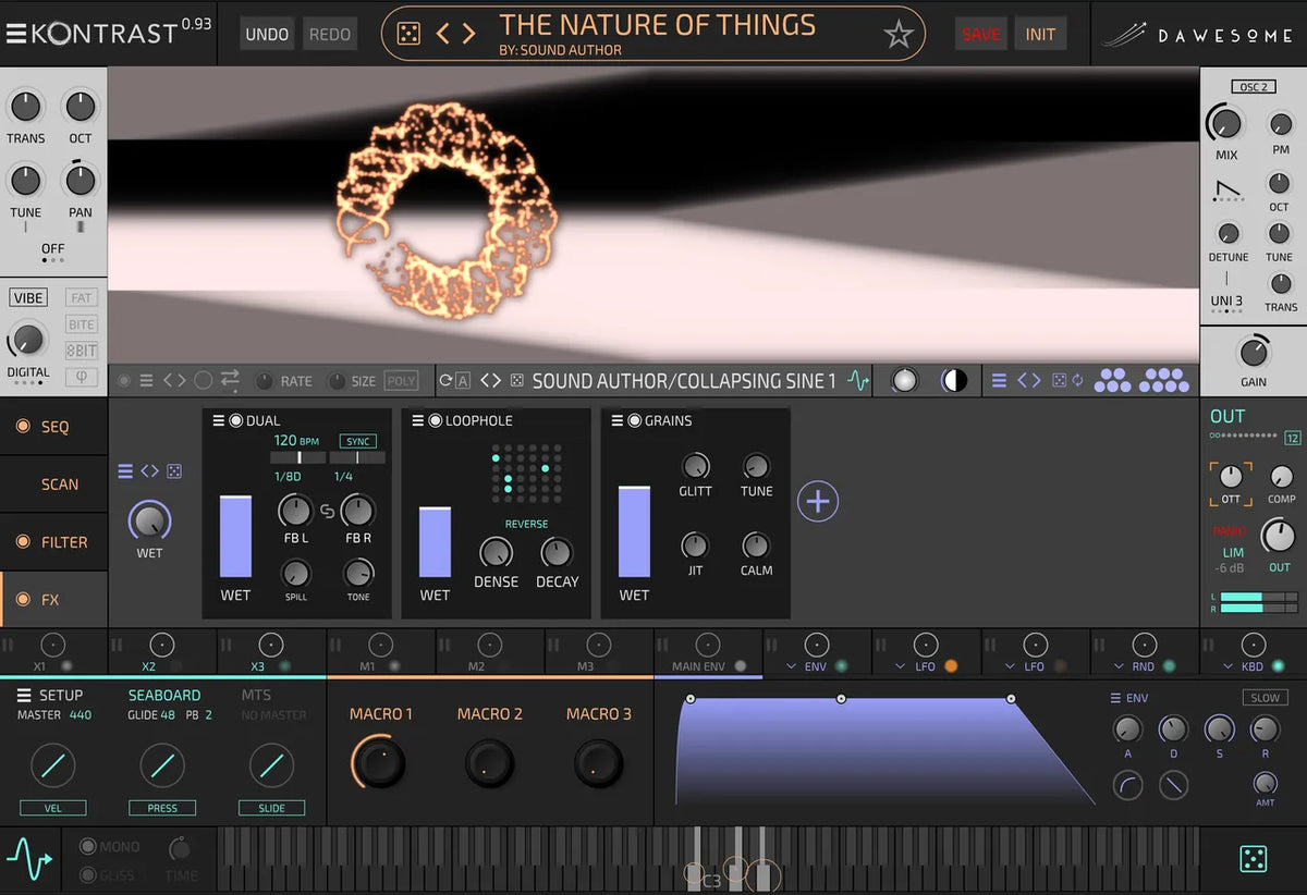 Tracktion Dawesome Kontrast