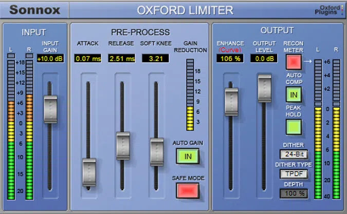Sonnox Oxford Limiter HD