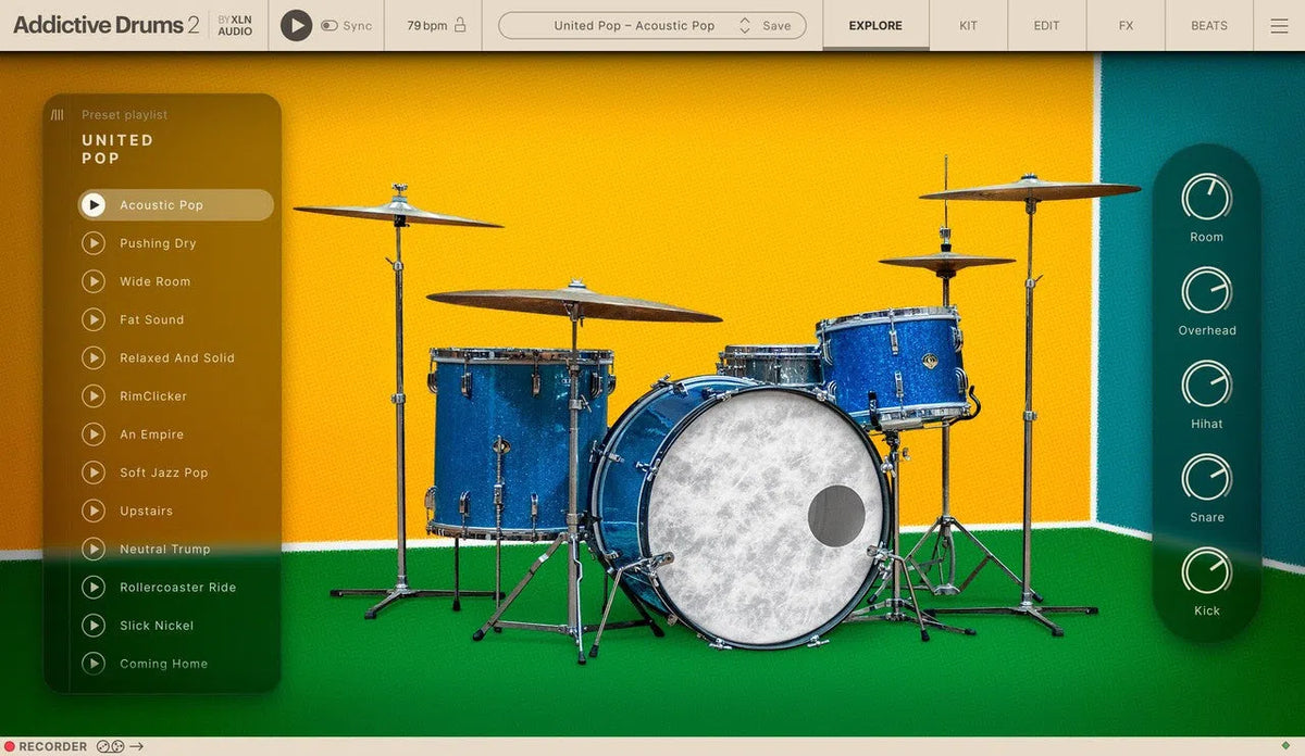 XLN Audio Addictive Drums 2: Pop Collection