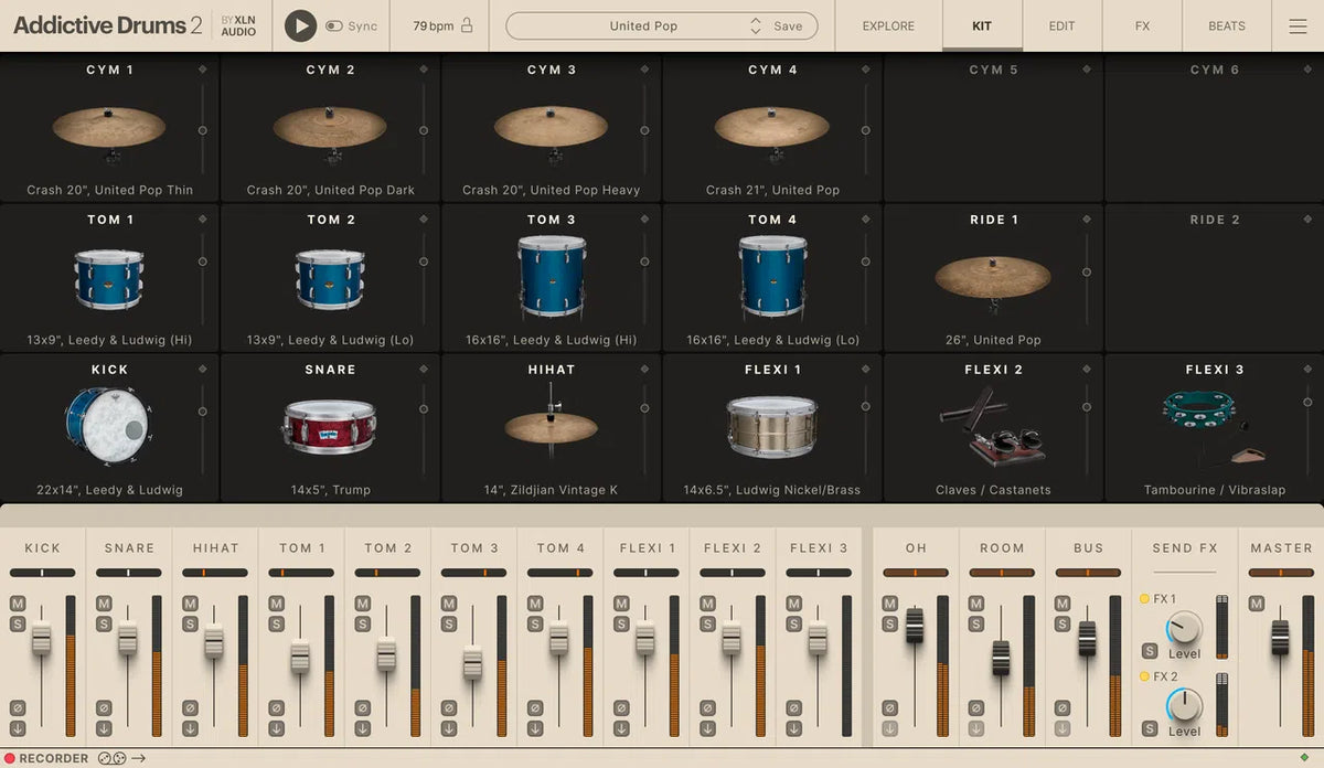 XLN Audio Addictive Drums 2: Pop Collection
