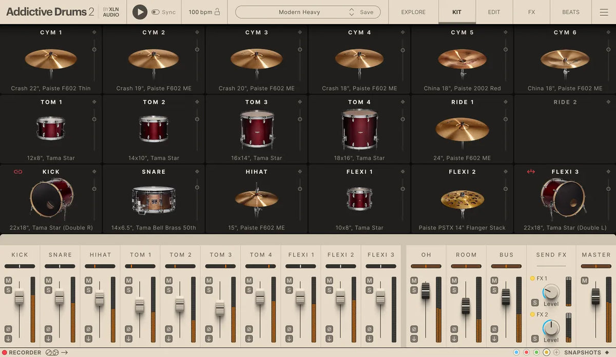 XLN Audio Addictive Drums 2: Progressive and Heavy Collection