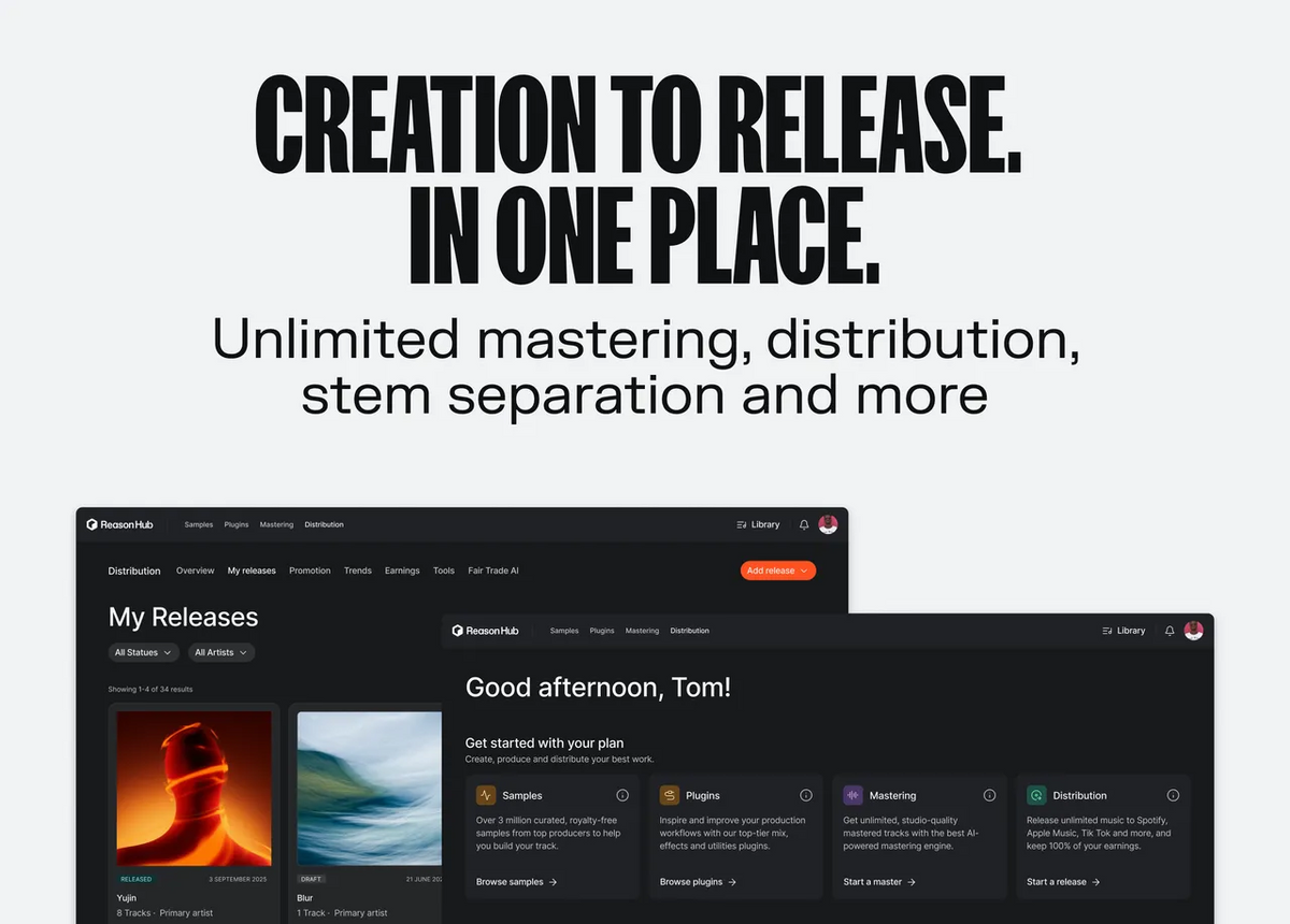 Reason Studios Reason Plus 1 Year Subscription