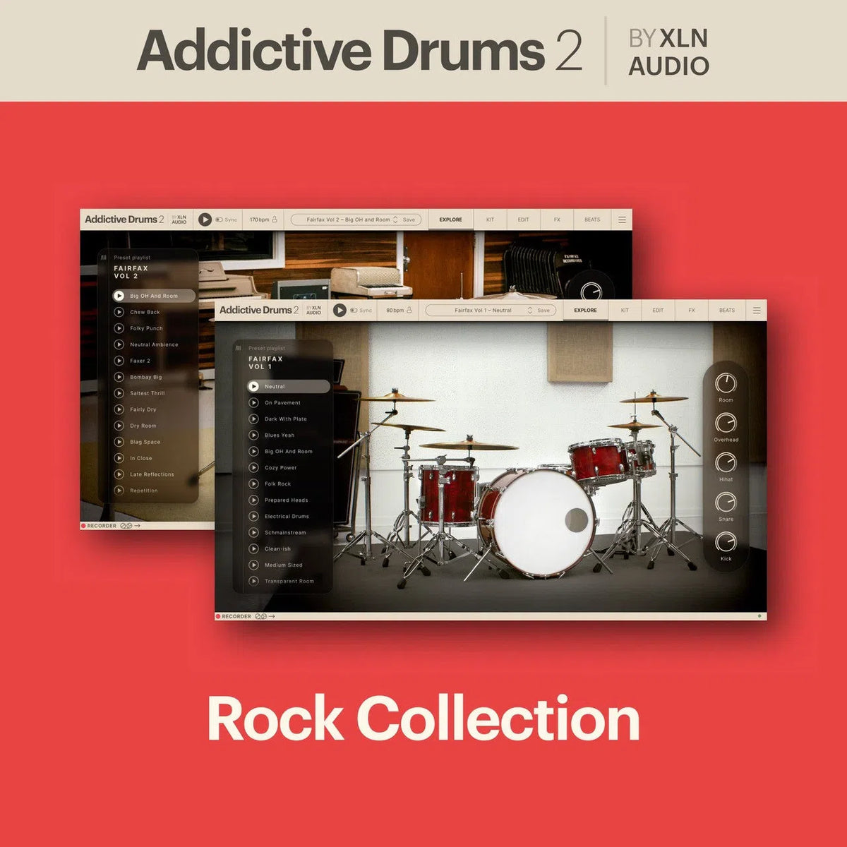 XLN Audio Addictive Drums 2: Rock Collection