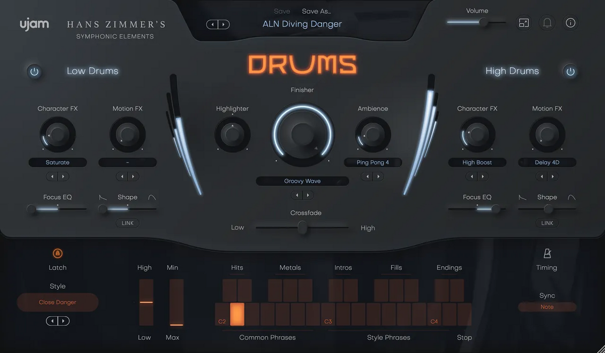 UJAM Hans Zimmer’s Symphonic Elements Drums &amp; Percussion Bundle