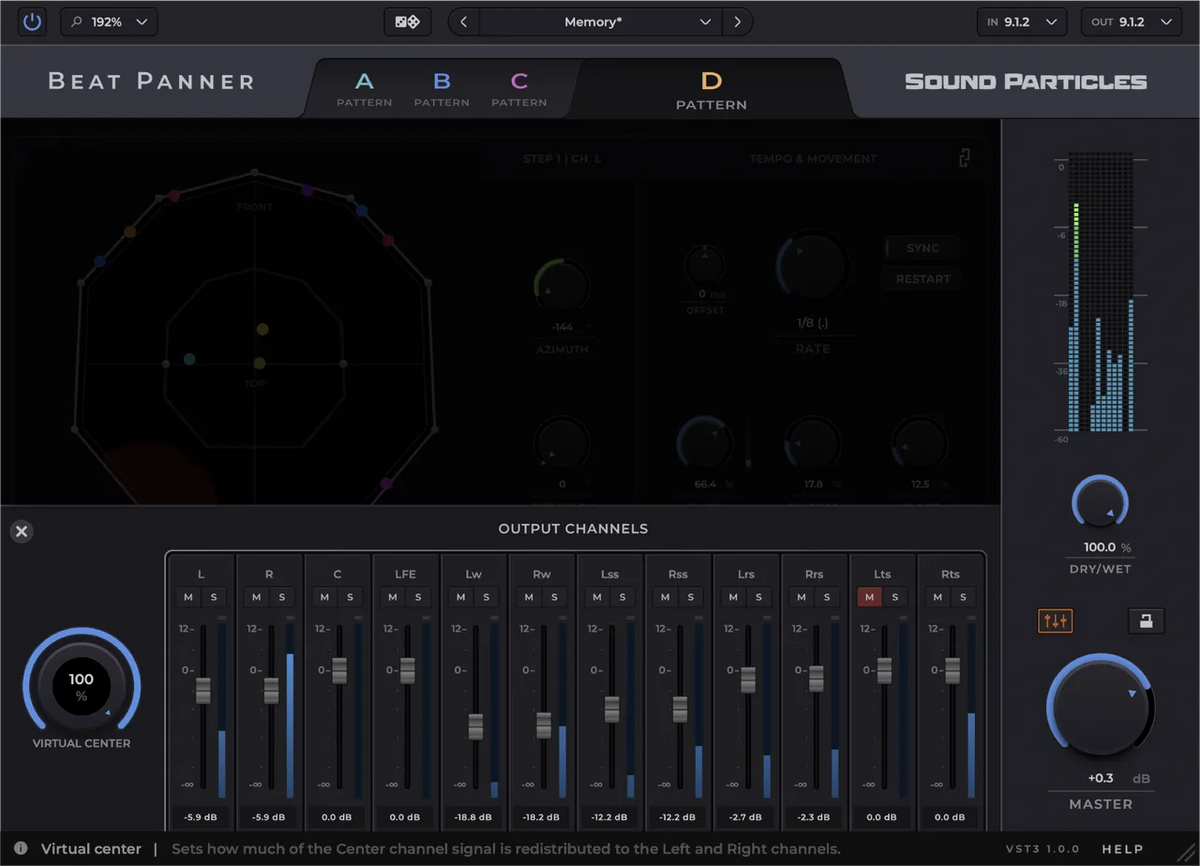 Sound Particles Beat Panner