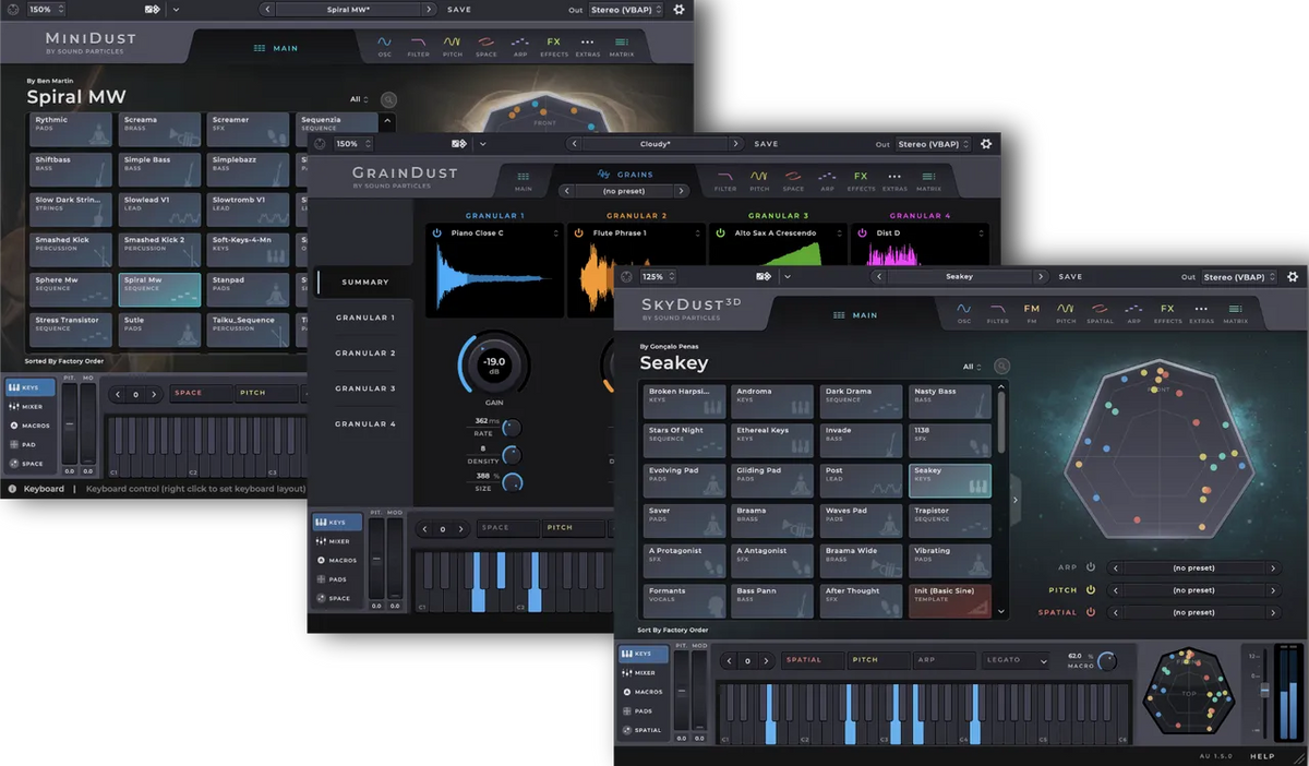 Sound Particles 3Dust Collection