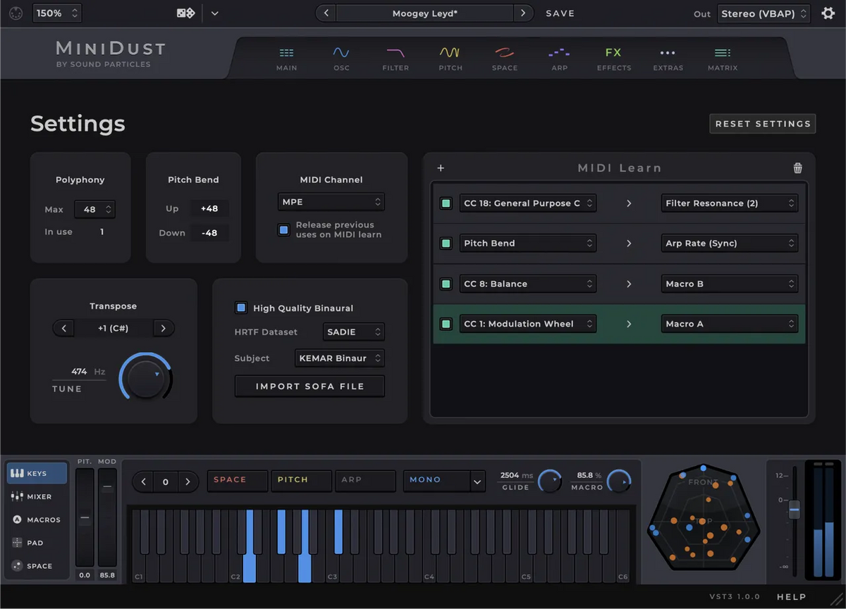 Sound Particles MiniDust