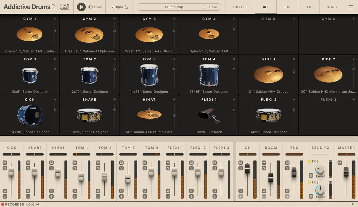 XLN Audio Studio Pop ADpak