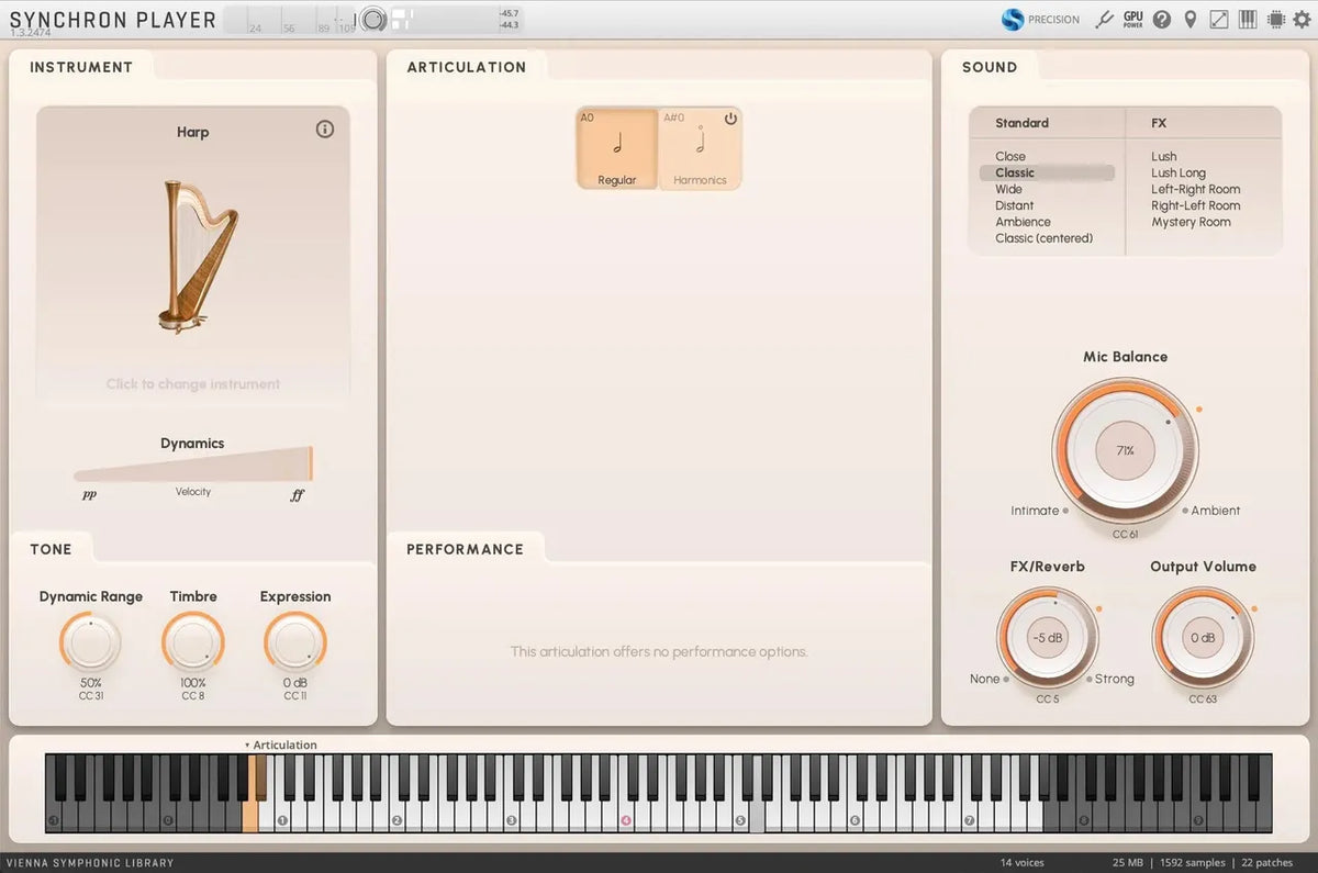 Vienna Synchron Prime Harp