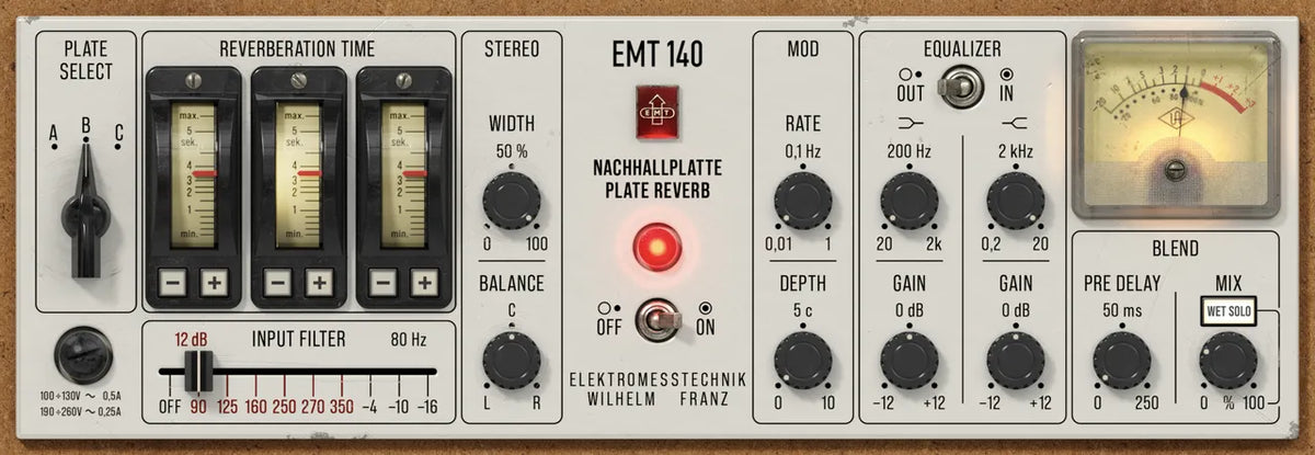 Universal Audio EMT® 140 Classic Plate Reverberator