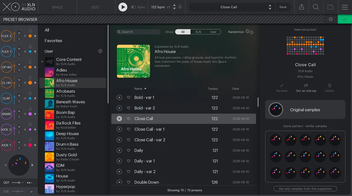 XLN Audio XO Expansion: Afro House