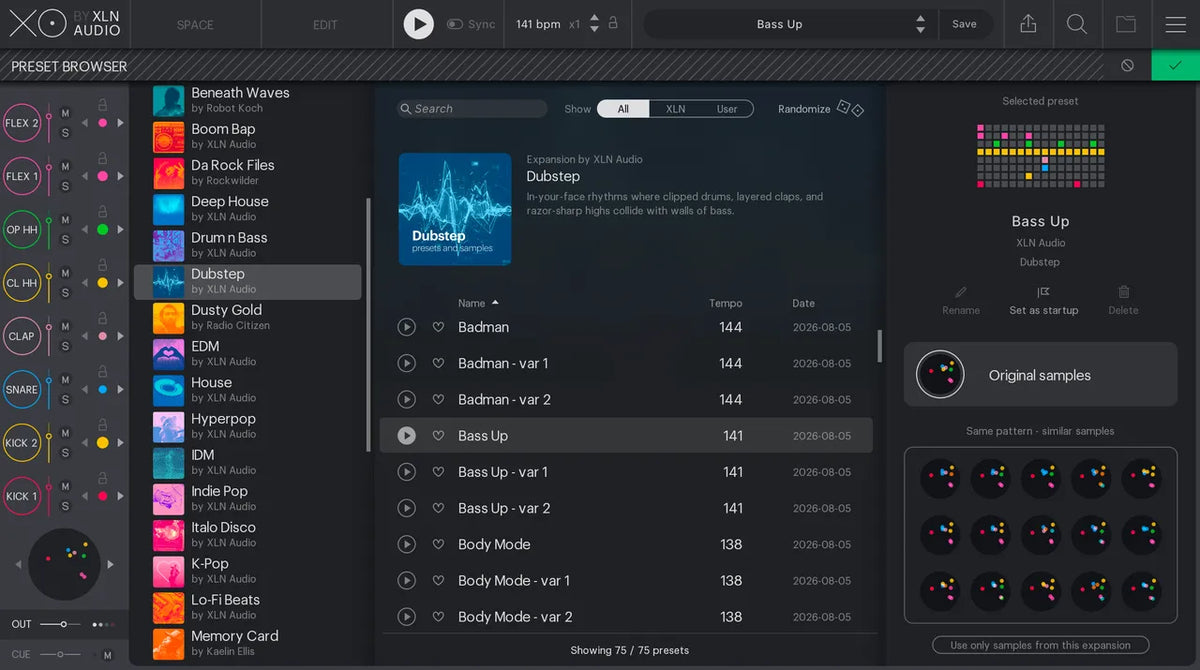XLN Audio XO Expansion: Dubstep