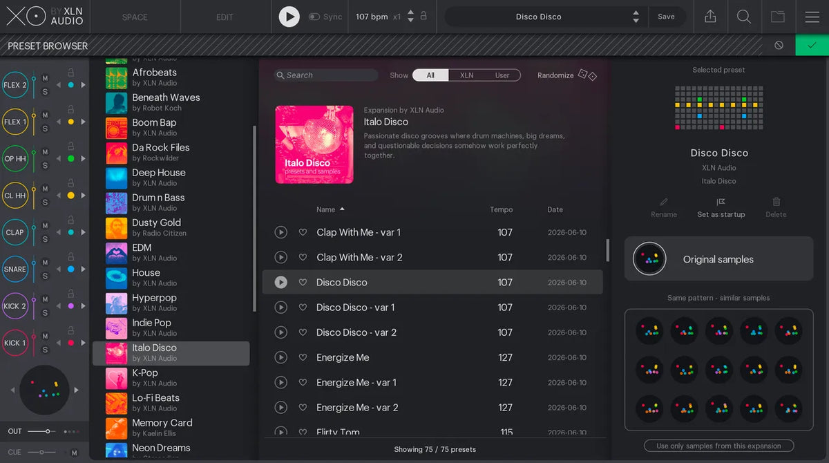 XLN Audio XO Expansion: Italo Disco