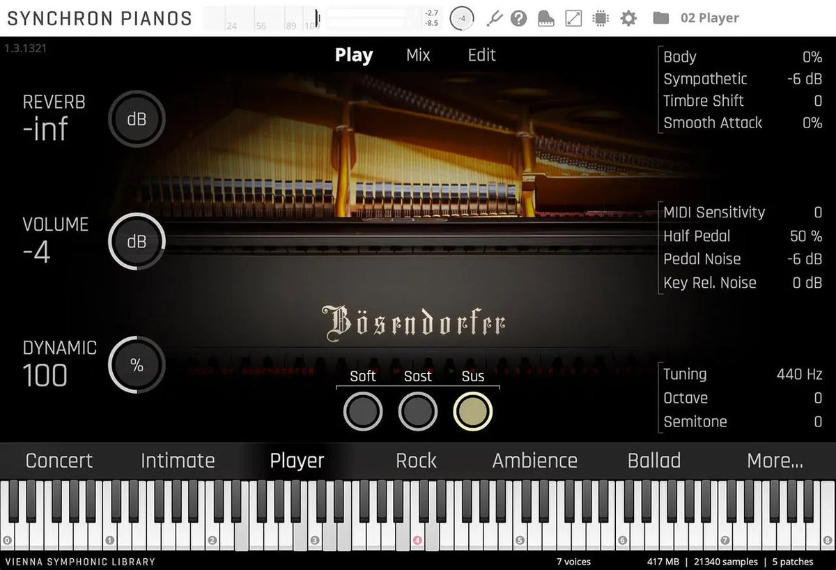 Vienna Studio Bosendorfer Imperial Crossgrade from VI Vienna Imperial
