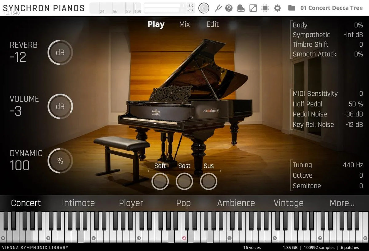 Vienna Studio Concert D 1887 Standard Library
